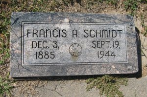 Schmidt Francis Albert tombstone