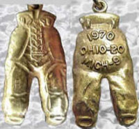The Schmidt Gold Pants Charm given to every member of an Ohio State team that defeats Michigan.
